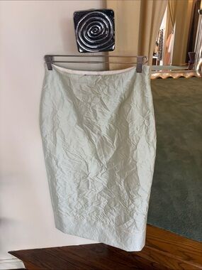 Rachel Comey Vick Skirt in Crushed Satin Mint